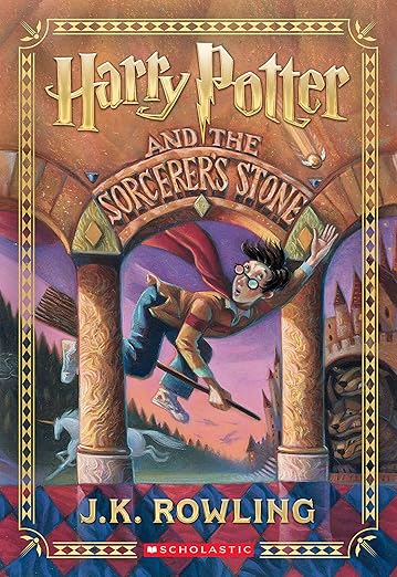 Harry Potter and the Sorcerers Stone by J.K. Rowling book cover