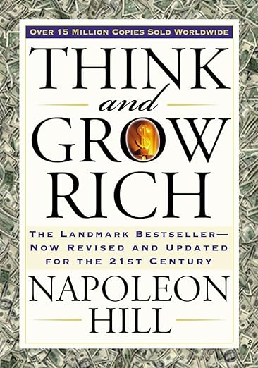 Think and Grow Rich by Napoleon Hill book cover