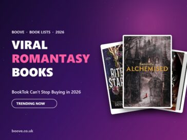 Viral romantasy books 2026 featured image with trending book covers